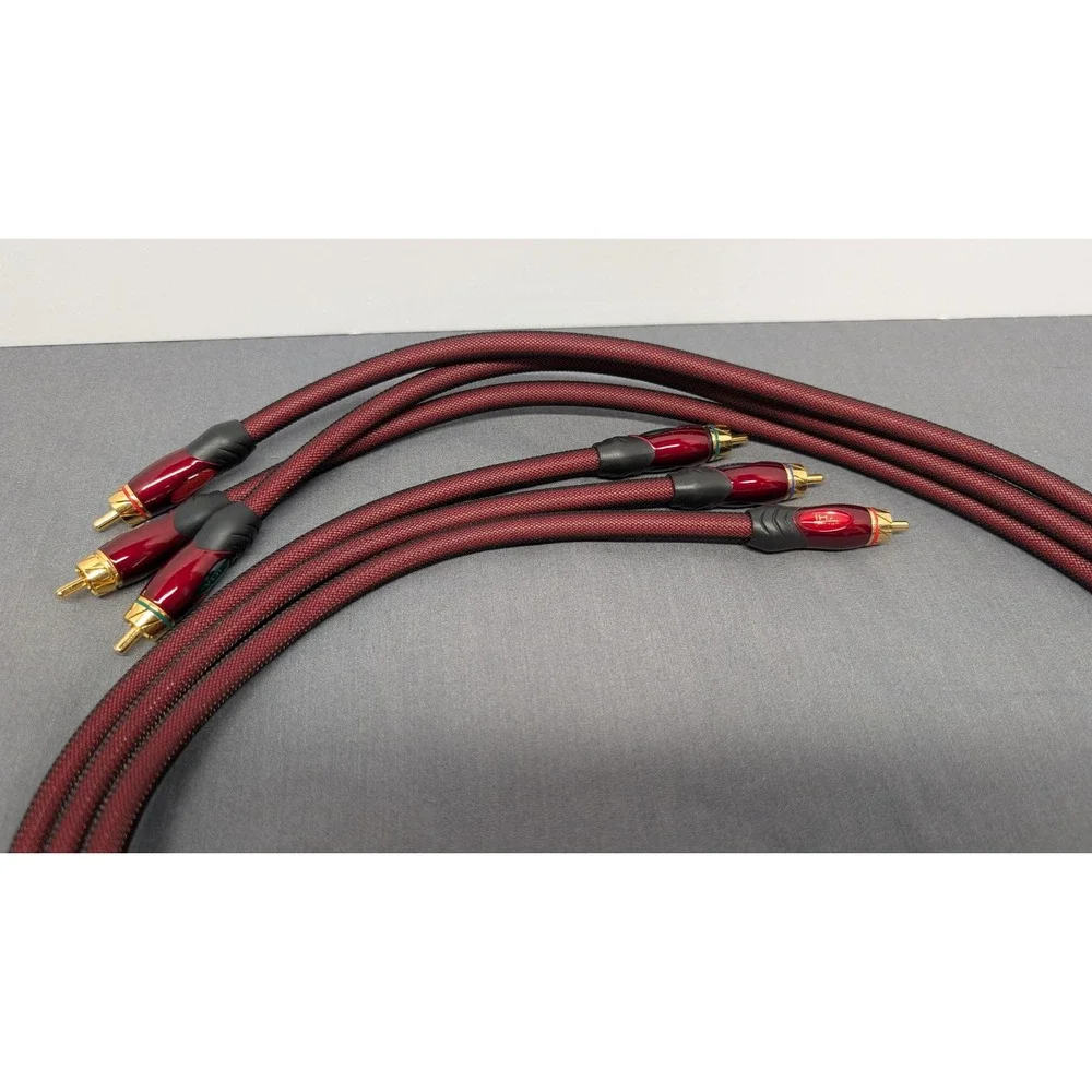 Monster Cable THX Certified Component Video Cable 3 RCA Red Braided Gold Plated